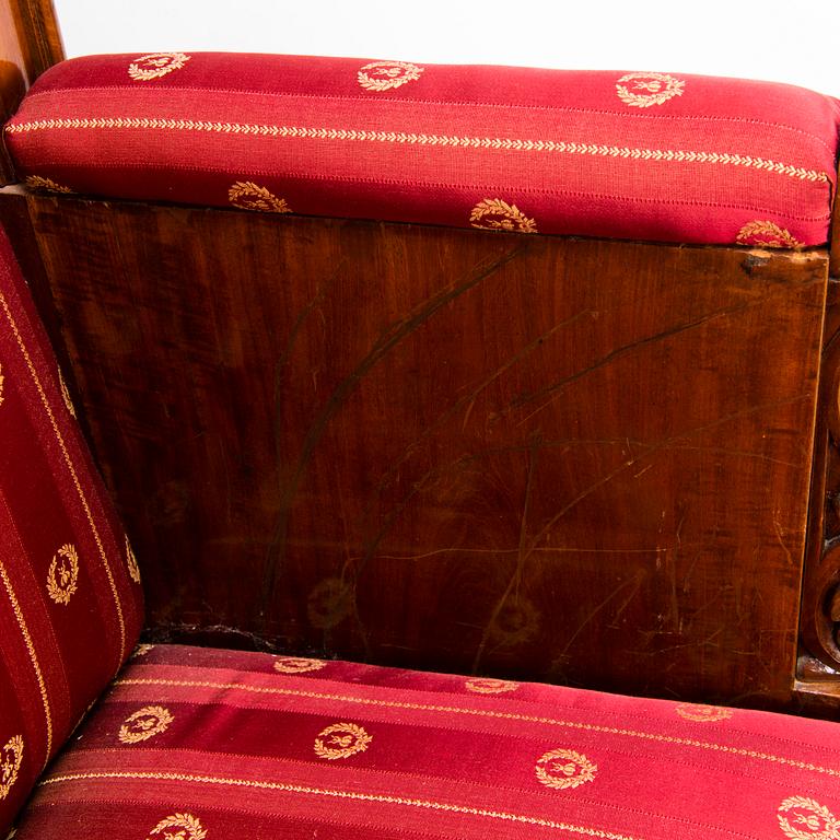 A biedermeier sofa, 19th Century.