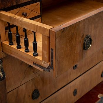 A Biedermeier chest of drawers, probably Austria, first half of the 19th century.