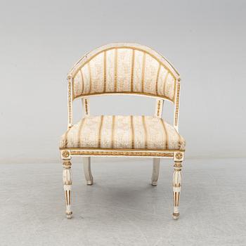 A late 19th century easy chair.