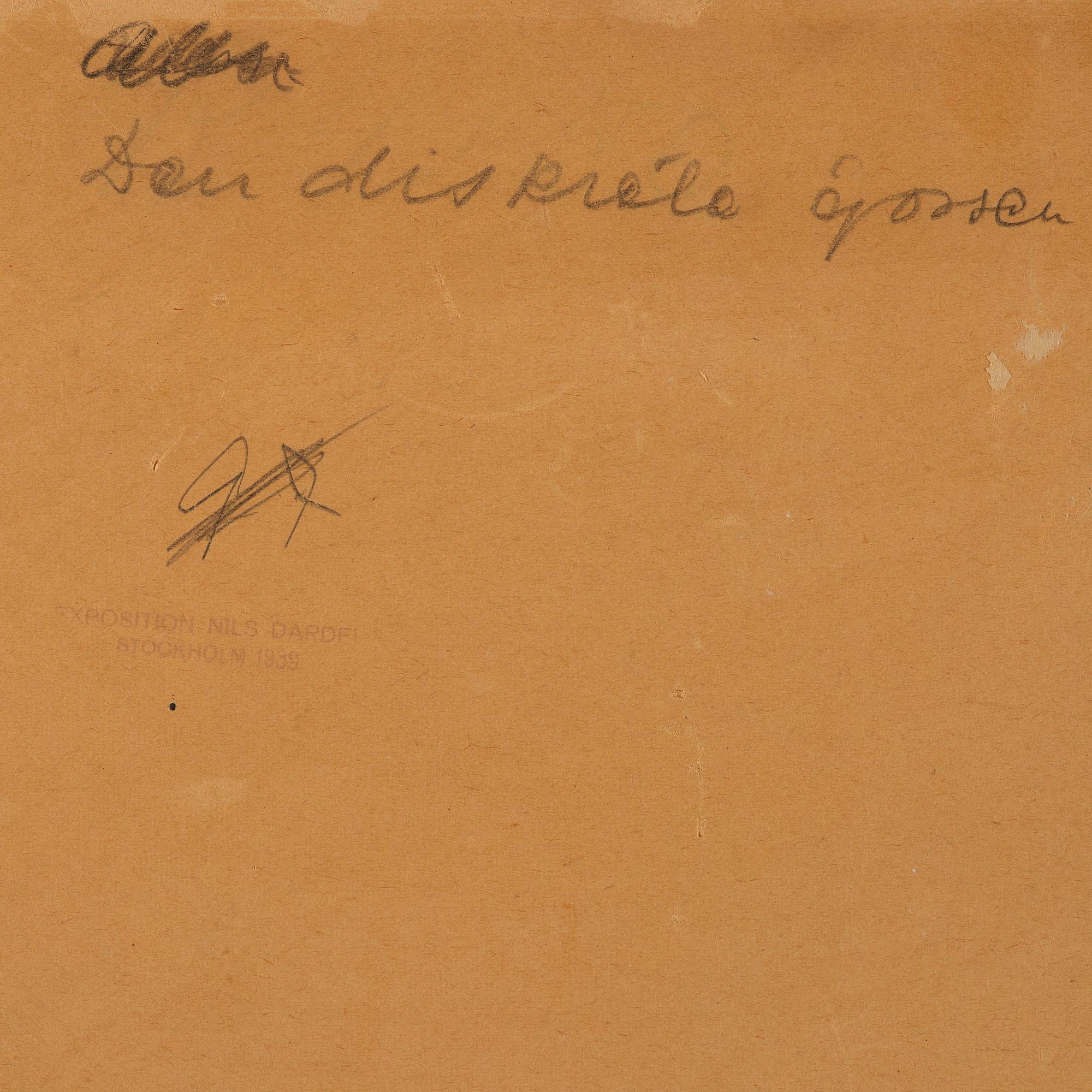 Nils von Dardel, "Den diskrete gossen".