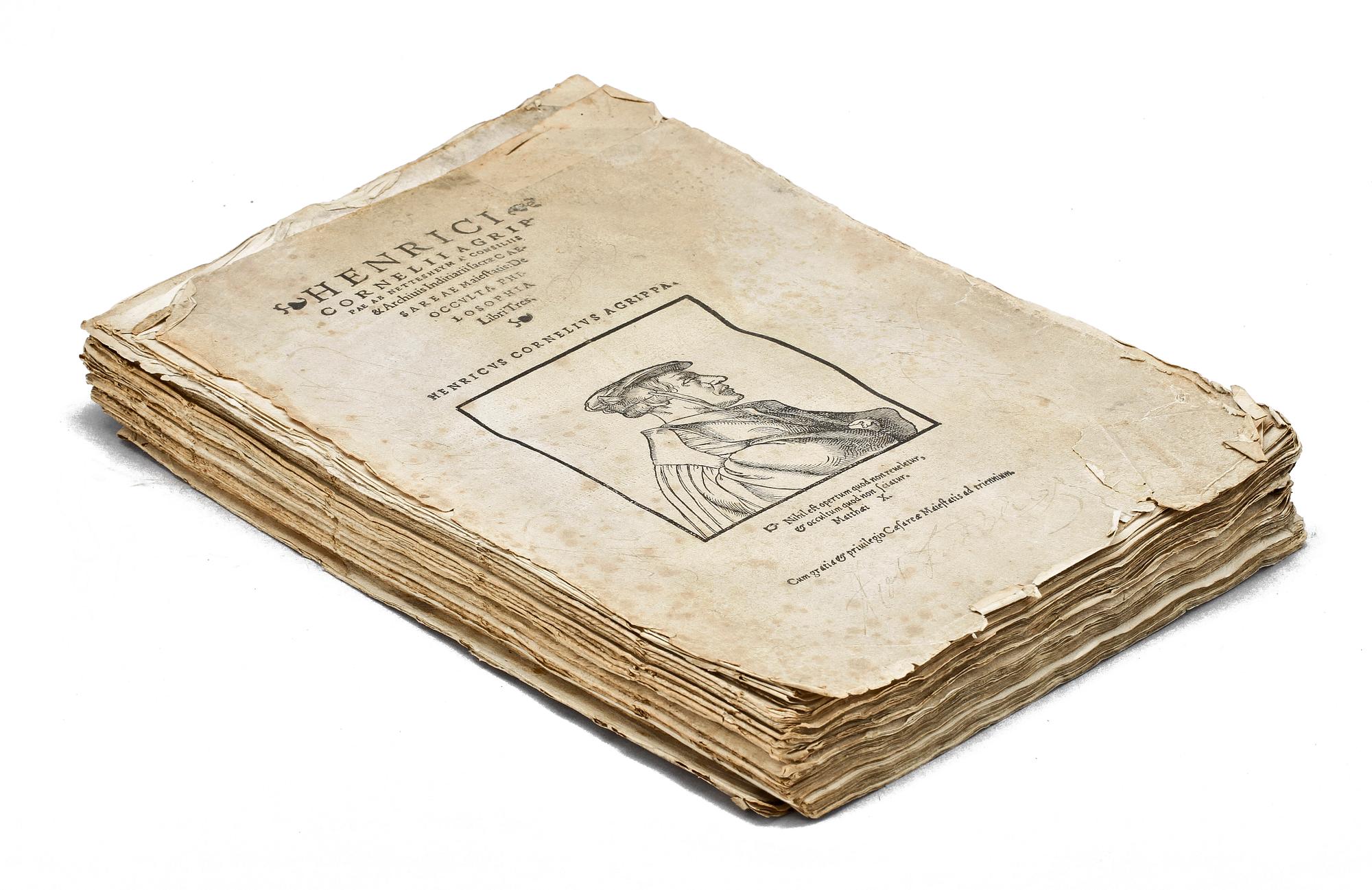 BOK. Henricus Cornelius Agrippa, "De occulta philosophia Libri Tres", Johannes Soter 1533.