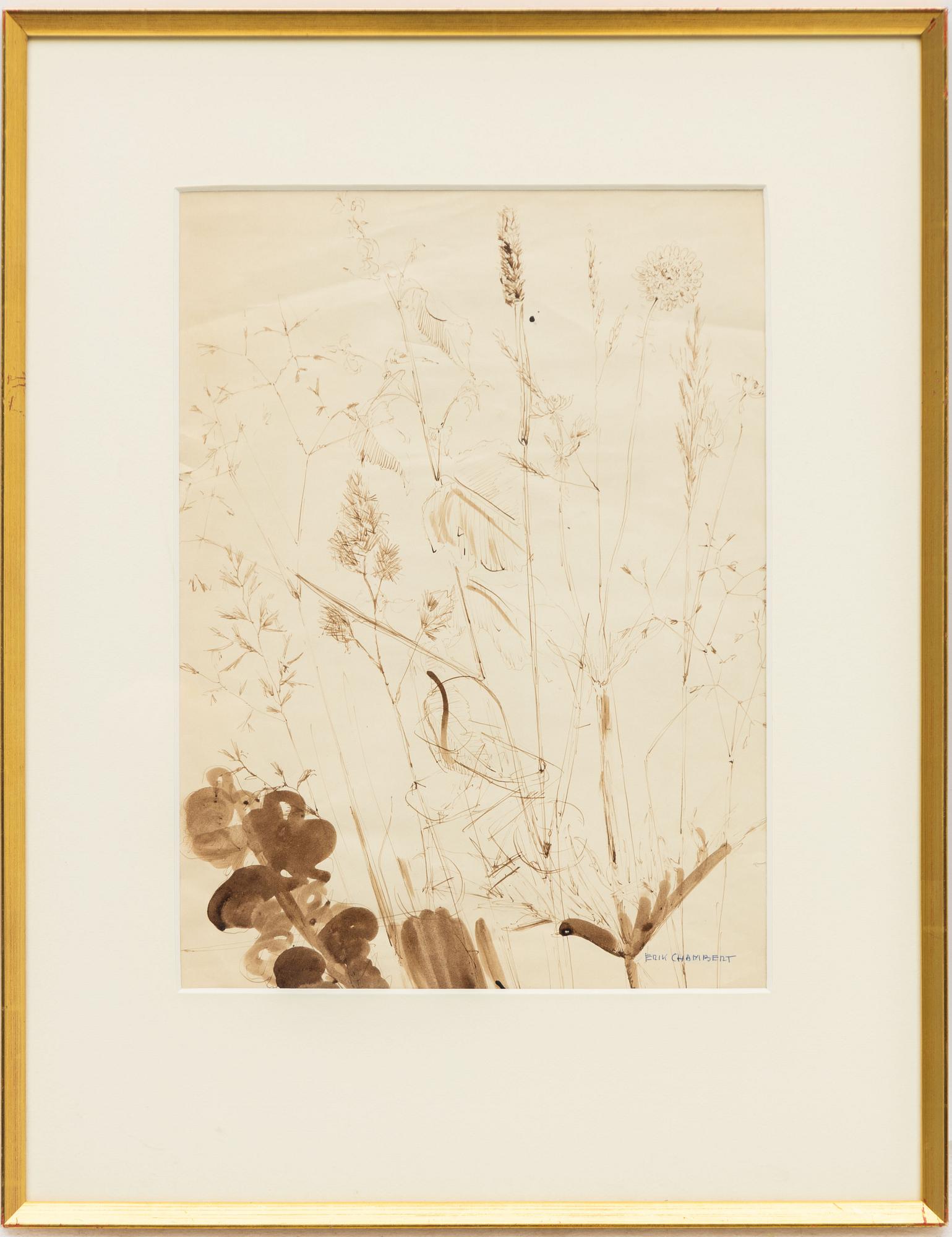 Erik Chambert, "Gräs II", Plant Study, 2 pcs.