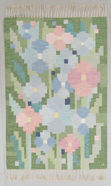 MATTA, rölakan, Ingegerd Silow, signerad IS, ca 205 x 136 cm.