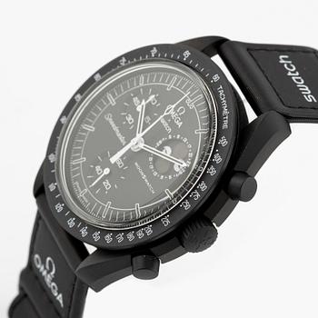 Omega/Swatch, MoonSwatch, Mission to the MoonPhase, "Snoopy", kronograf, armbandsur, 42 mm.