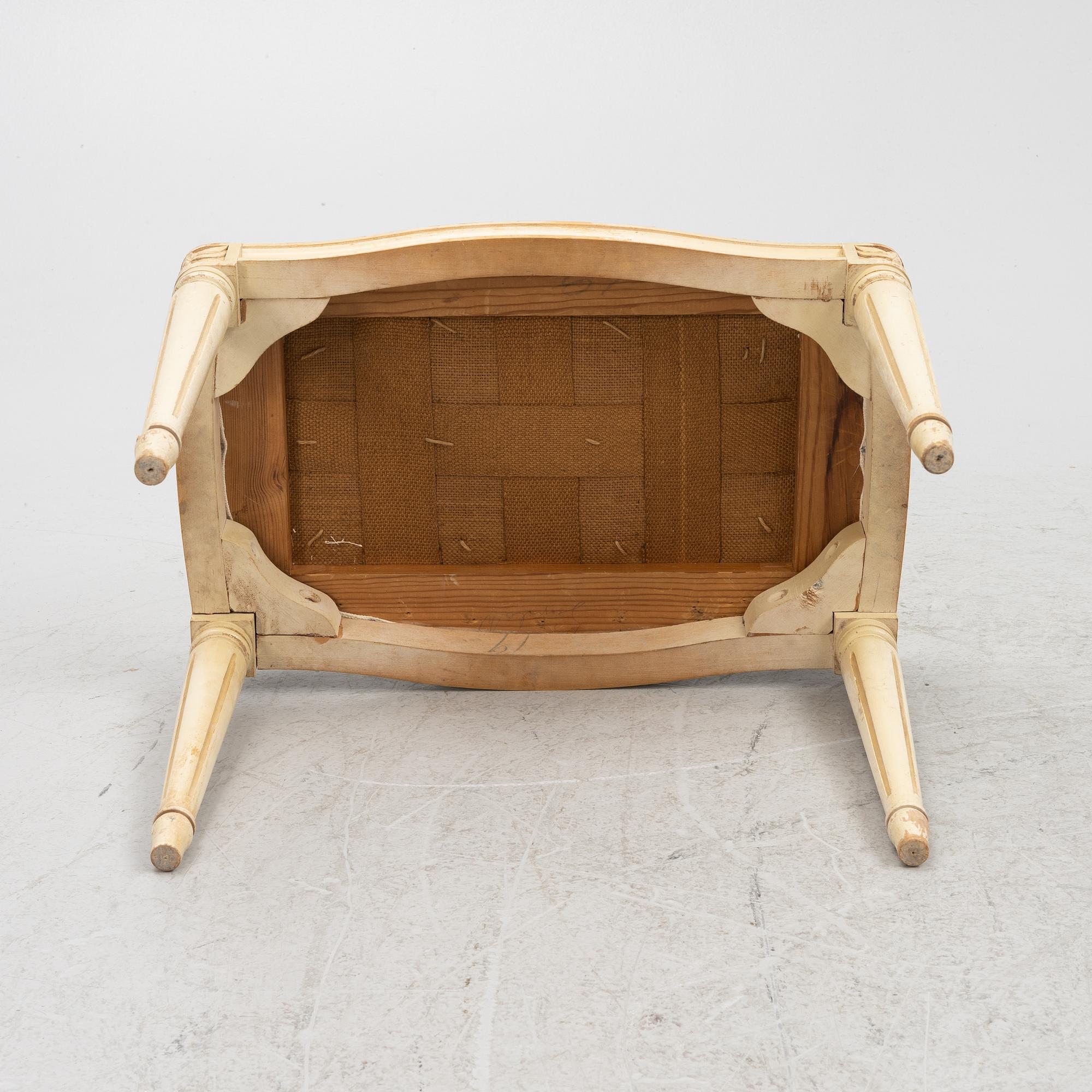A dressing table with a stool, Blomstermåla, mid 20th Century.