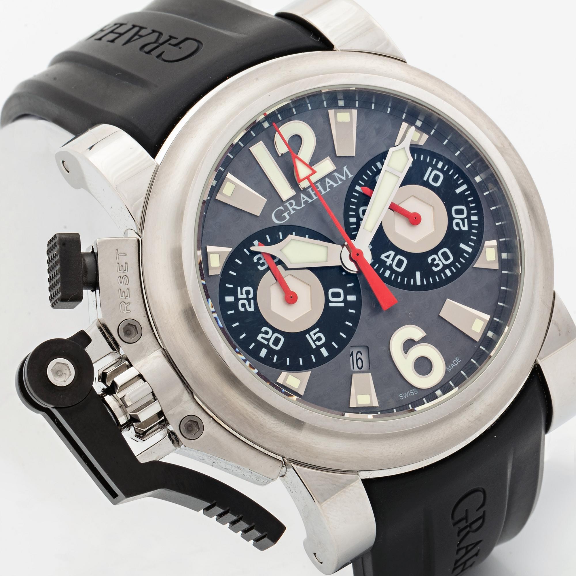 Graham, Chronofighter Oversize, chronograph, wristwatch, 47 mm.