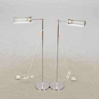 Floor lamps a pair Omi/Bergboms late 20th century.