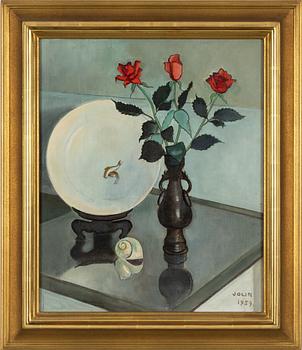 Einar Jolin, Still Life with Red Roses.