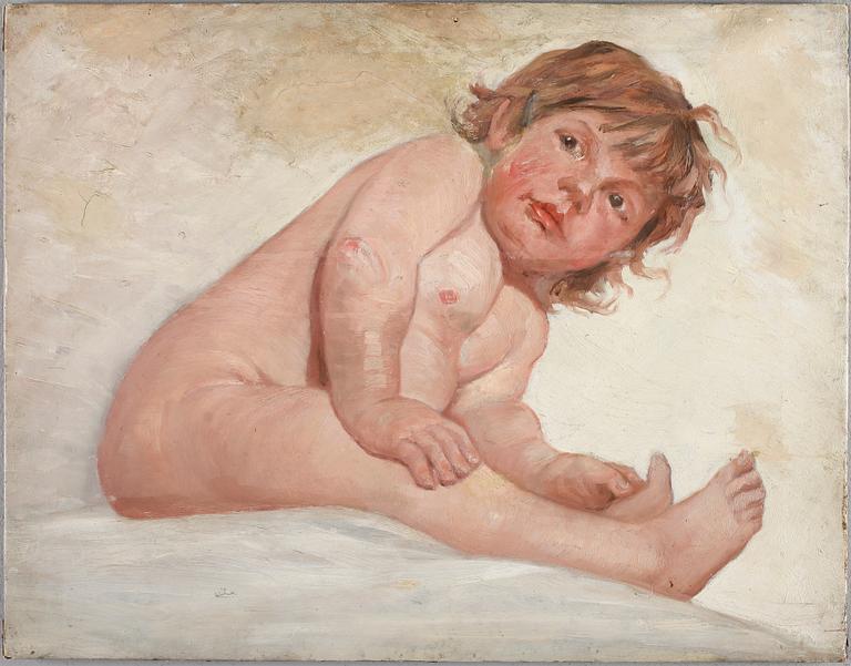 JULIUS KRONBERG, tillskriven, olja på papp, ej signerad.
