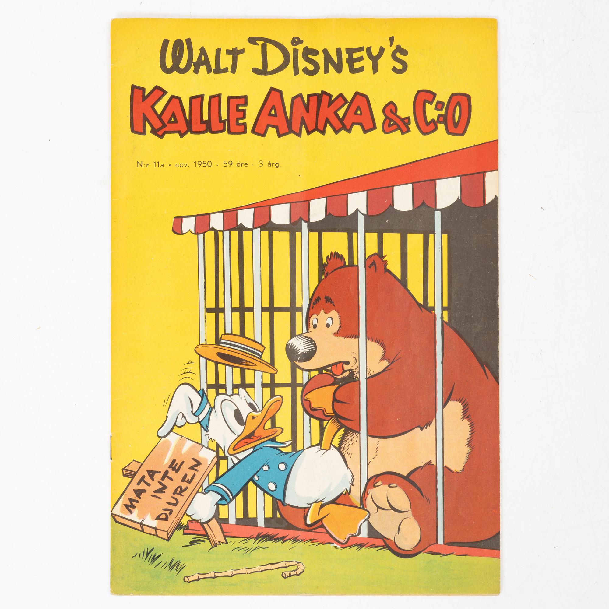 Comic book, “Kalle Anka & Co”, No. 11, 1950.