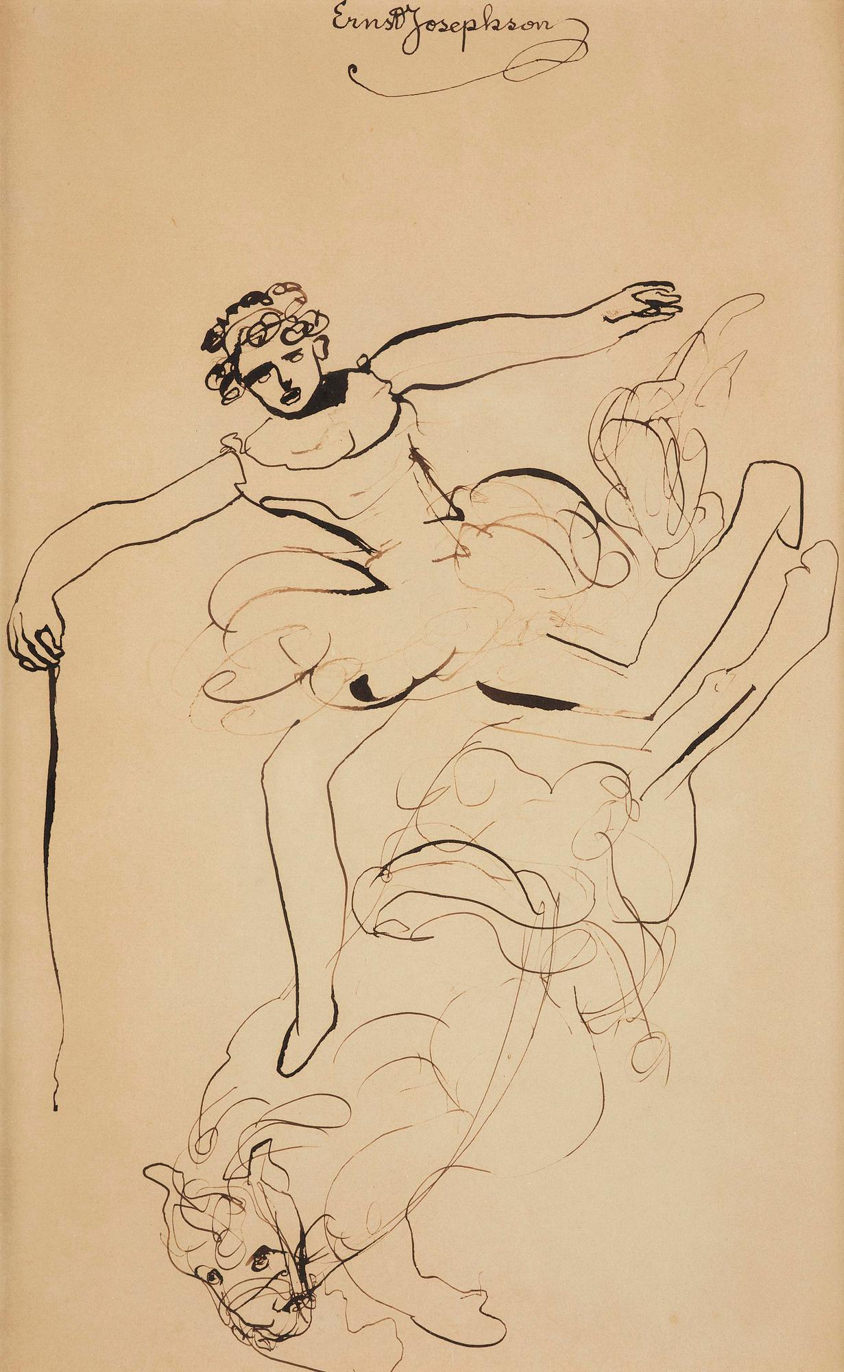 Ernst Josephson, Ryttare.