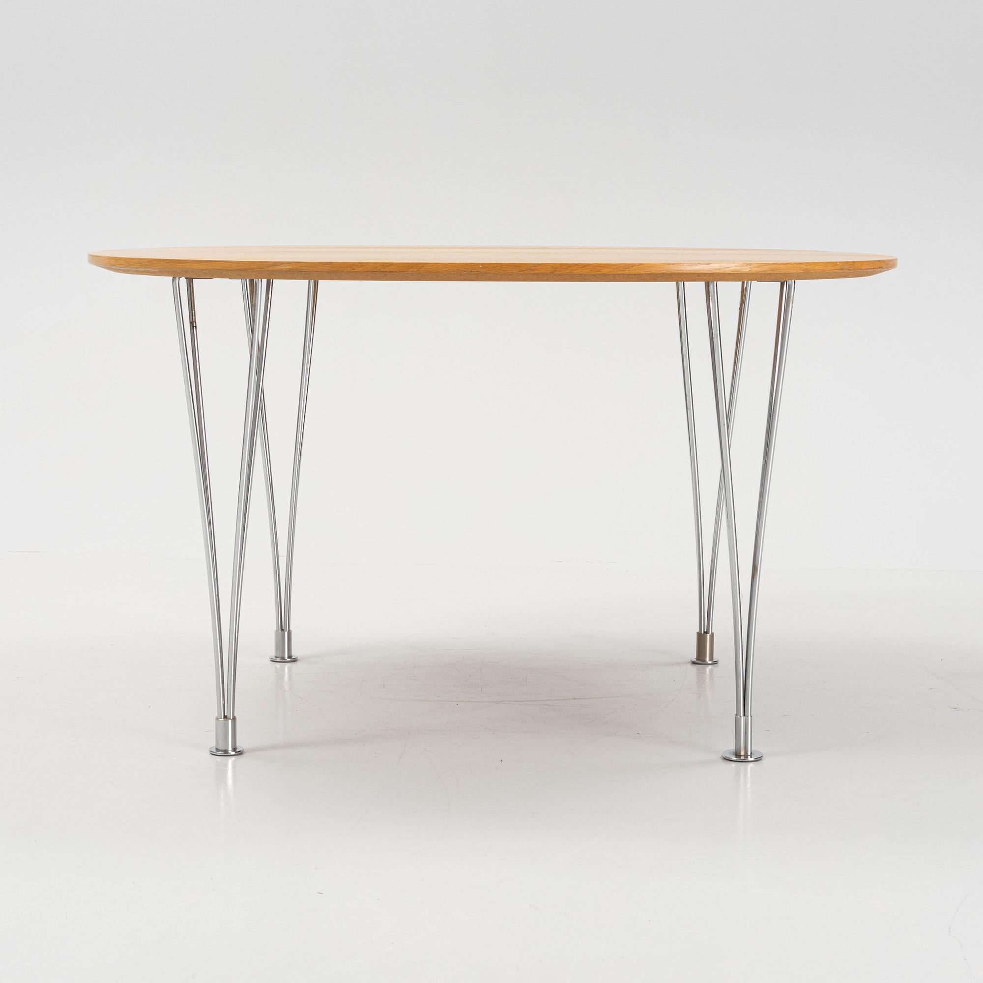 Bruno Mathsson, a 'Supercirkel' table, second half of the 20th Century.