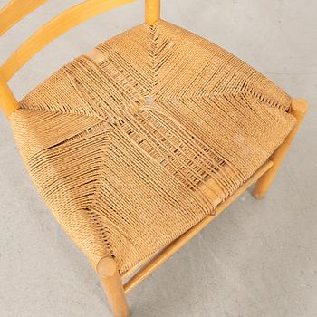 Kaare Klint, chairs, 6 +1 pcs, "The Church Chair", Denmark, second half of the 20th century.