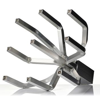 David Taylor, a unique "Aluminium Candelabra 9", Studio Mellösaverken, Sweden, 2022.