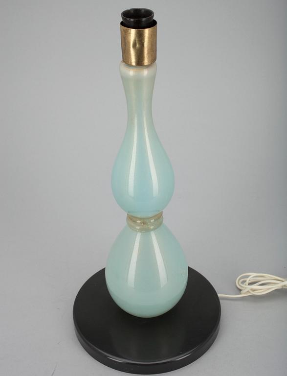 BORDSLAMPA, glas, Murano, 1950-tal.