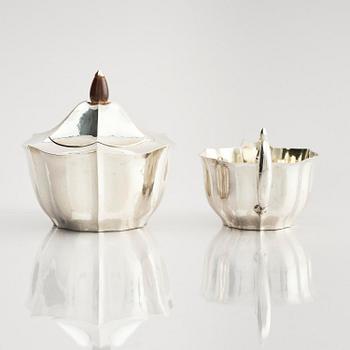 Karl Anderson, a silver coffee- and teaset, 4 pieces, Stockholm, Sweden 1918.