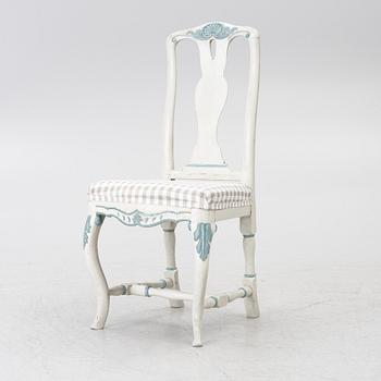 Chair, Stockholm manufacture, latter part of the 18th century, Rococo.
