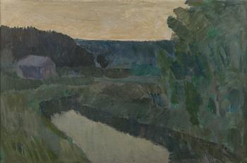 VEIKKO VIONOJA, oil on wooden panel, signed and dated -49.