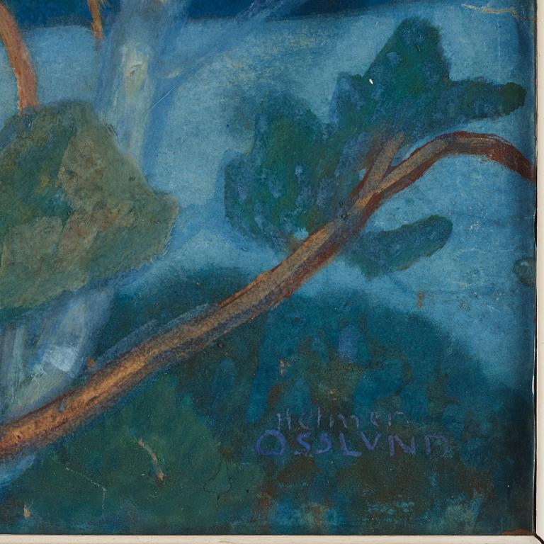 Helmer Osslund, View from Ringkallen, scene from The High Coast in the north of Sweden.