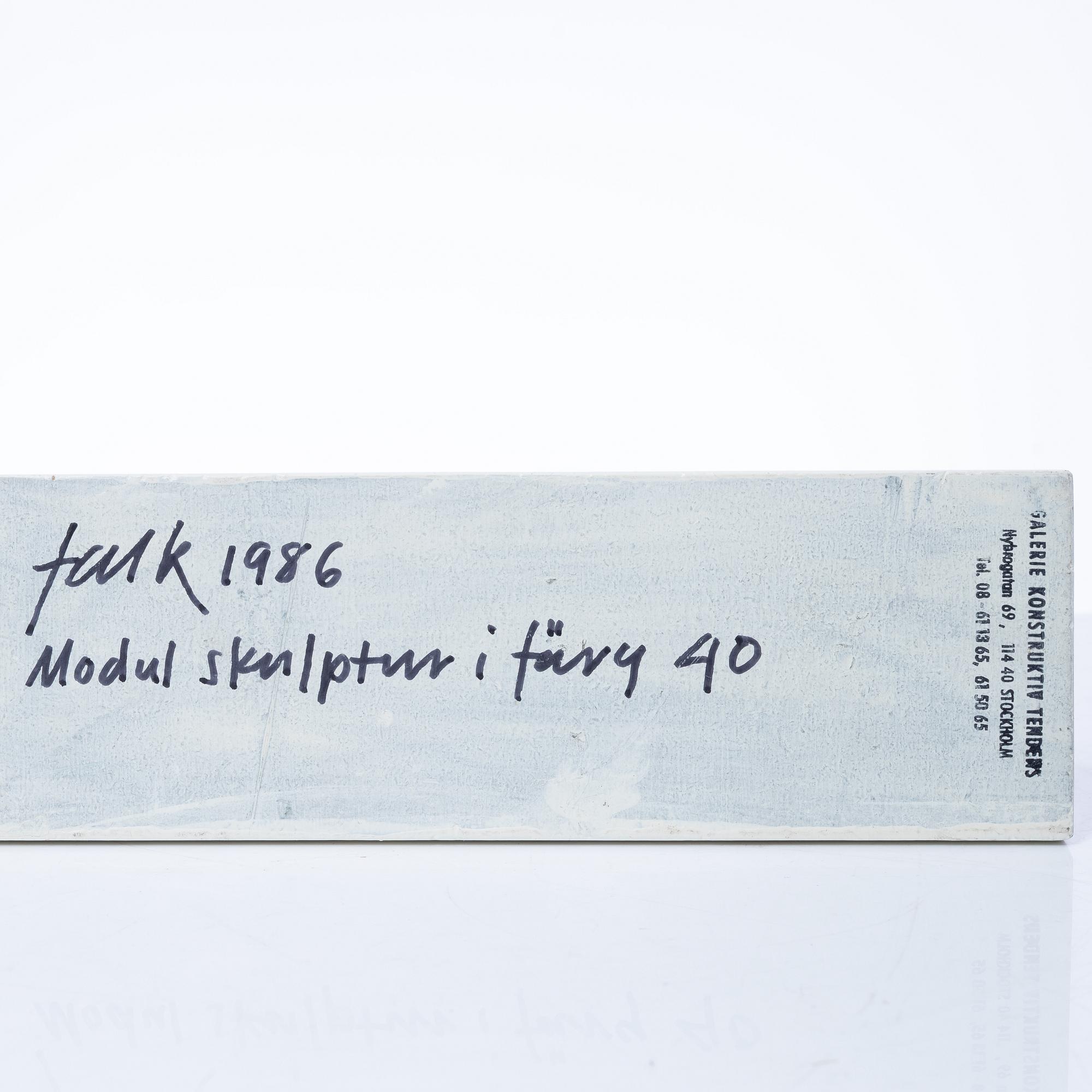 Lars Erik Falk, "Modul skulpturer i färg".