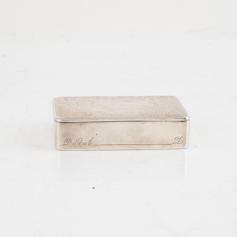 A Swedish Silver Snuff Box, 1846.