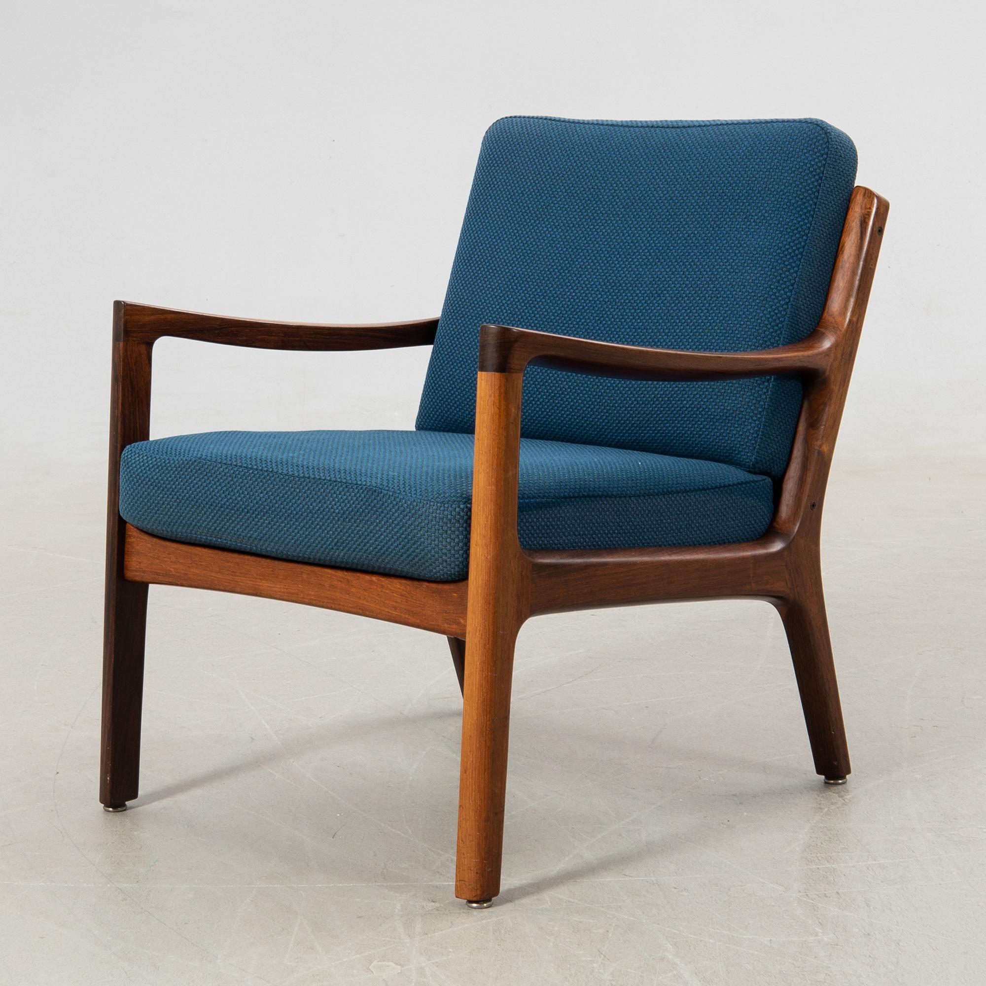Ole Wanscher, Sofa and armchair "Senator" 166/169 France & Son Cado Denmark 1960s.
