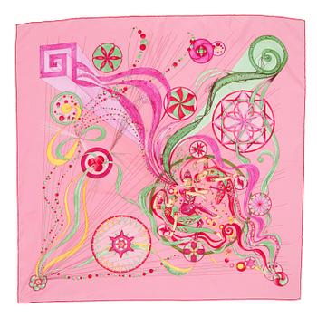 675. HERMÈS, a silk scarf, "La Danse du Cosmos".