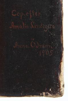 AMALIA LINDEGREN, efter, olja på duk, sign Anna Ödman, dat 1905.