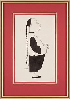 Einar Nerman · EINAR NERMAN, tusch, signerad.