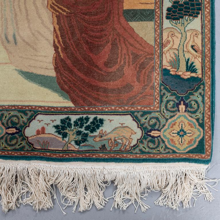 A RUG, old Tabris, ca 147 x 102 cm.