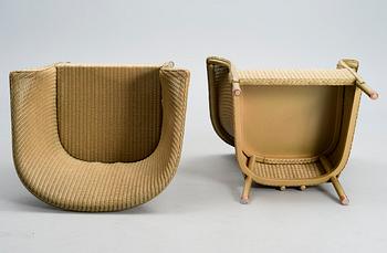 A PAIR OF ARM CHAIRS, Lloyd Loom, Spalding, England, turn of the 21st century.