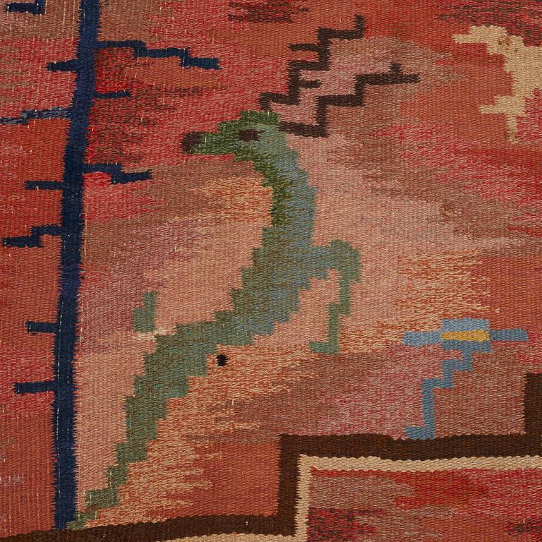 CARL EDVIN SVENSSON, MATTA, rölakan, ca 303,5 x 195,5 cm, signerad CES (Carl Edvin Svensson), Sverige 1920-30-tal.