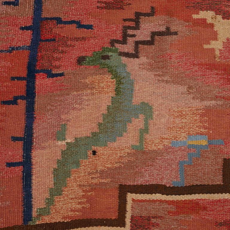 Carl Edvin Svensson, CARL EDVIN SVENSSON, A CARPET, flat weave, ca 303,5 x 195,5 cm, signed CES (Carl Edvin Svensson),