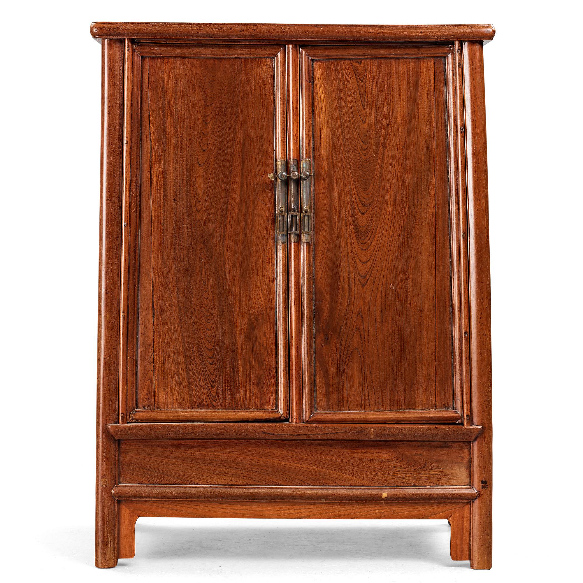 A Chinese hardwood cabinet, Qing dynasty, presumably 18th Century.