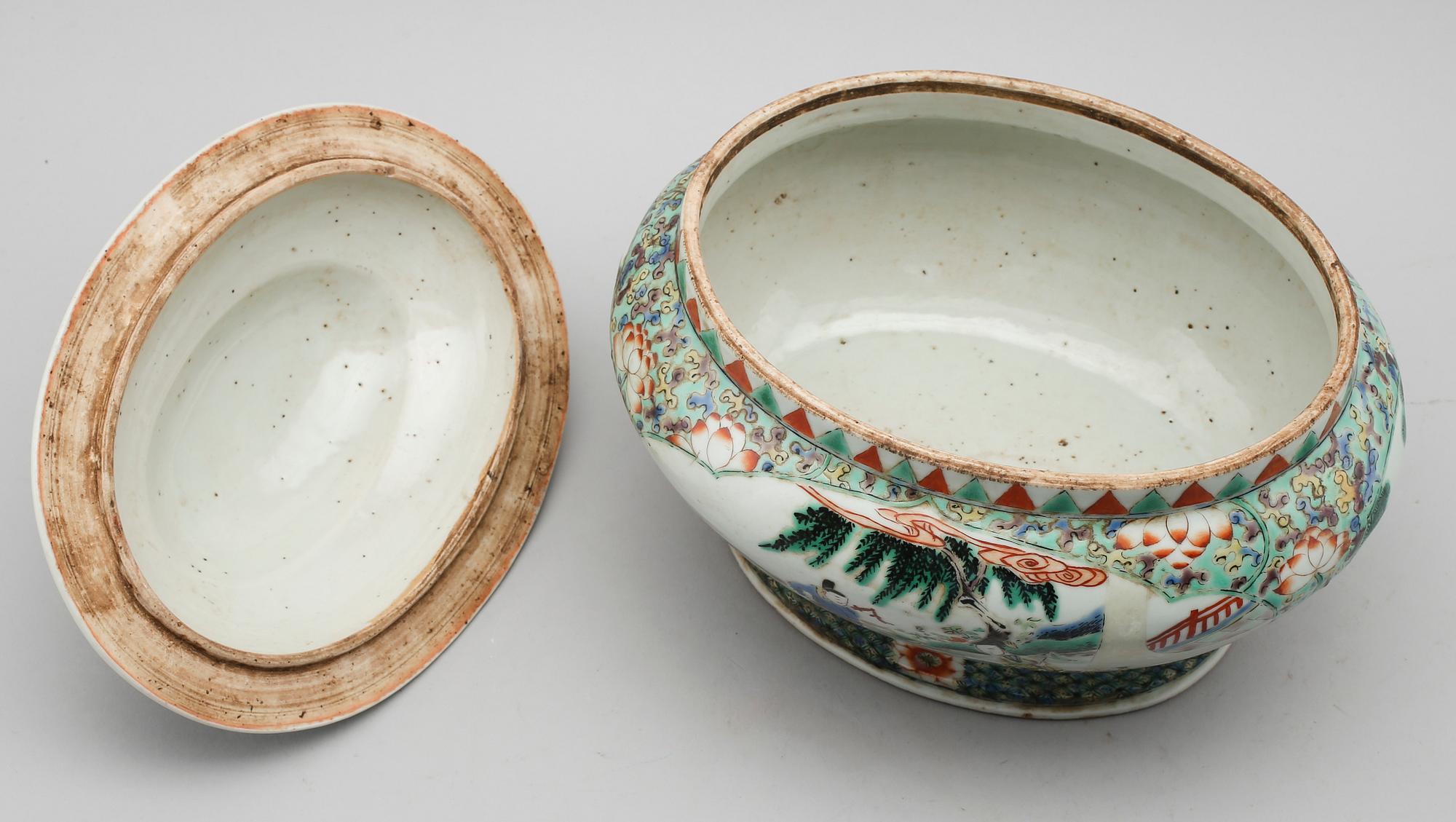 TERRIN, porslin, Kina, 1800-/1900-tal.