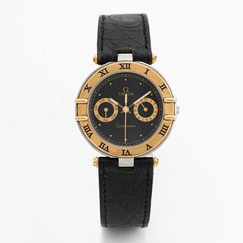 Omega, Constellation, "Black Dial", wristwatch, 33 mm.