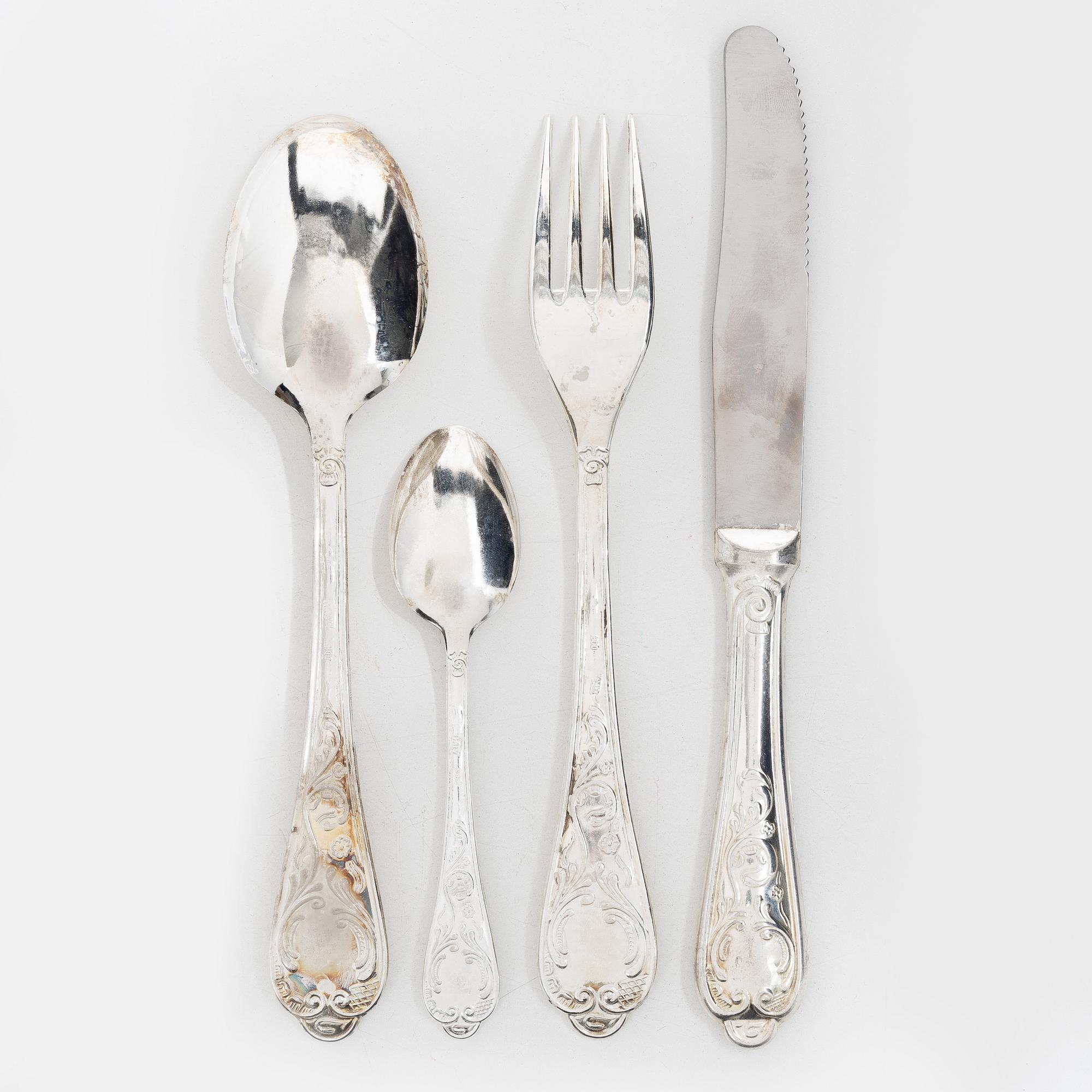A 48 piece cutlery service, Italy 1950s/60s.