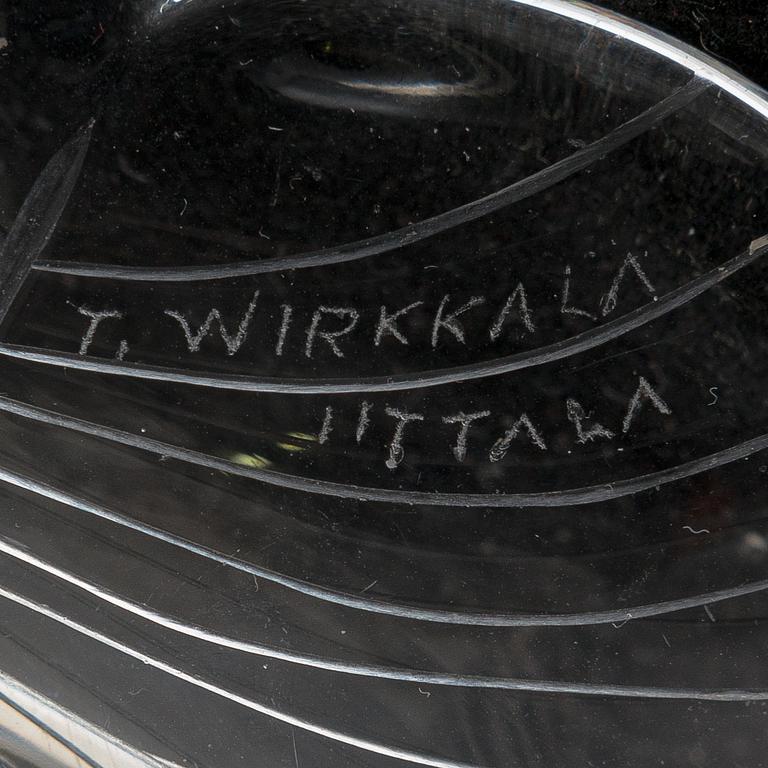 Tapio Wirkkala, konstglas, 5 st, 1950-tal, signerade Tapio Wirkkala - Iittala.