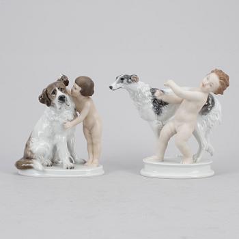 FIGURINER, 2 st, porslin, Rosenthal, Tyskland.