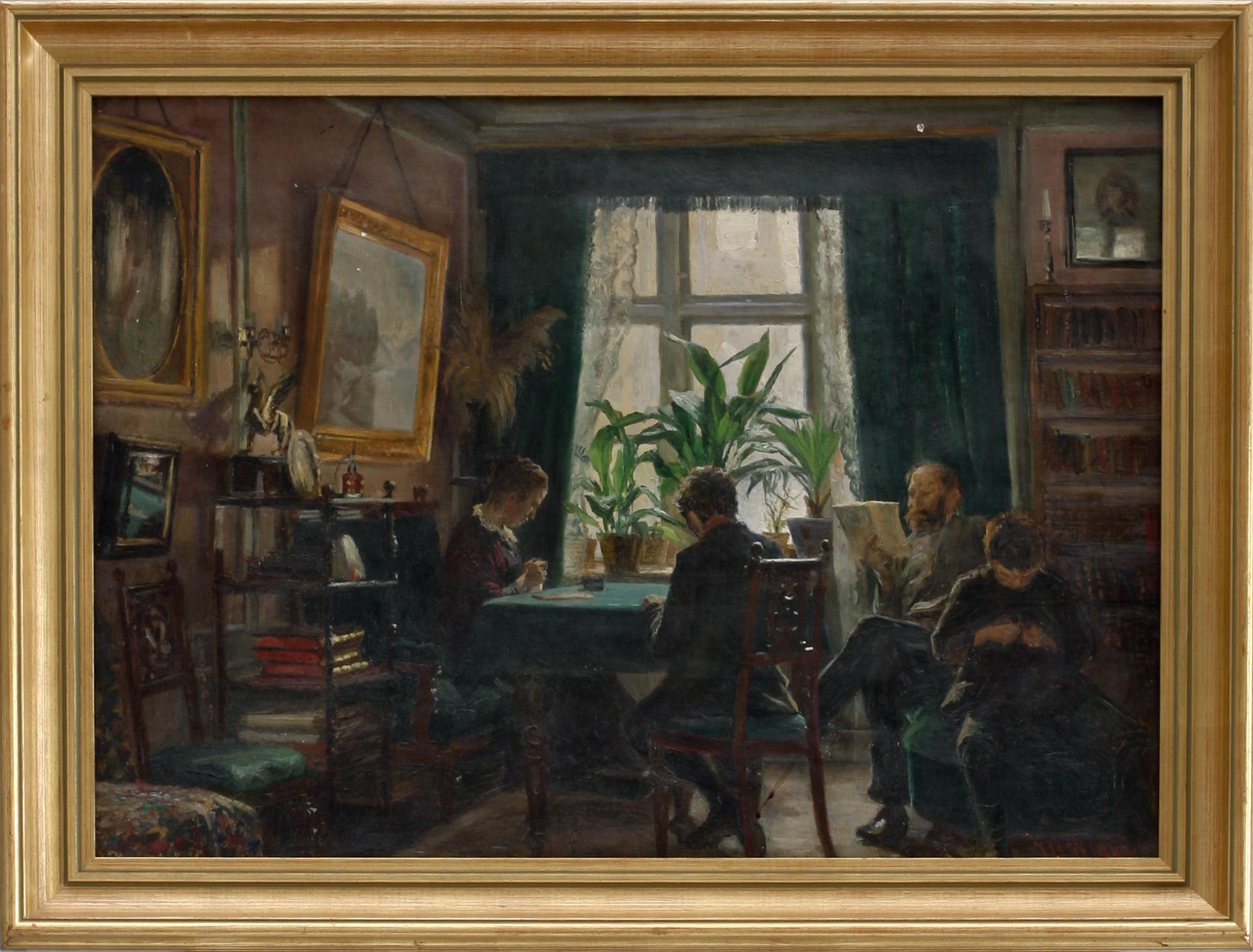 JOHAN ULRIK BREDSDORFF. Olja på duk. Monogramsign J.U.B o dat 1889.