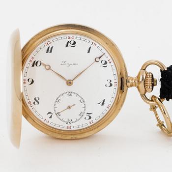LONGINES, pocket watch, hunter, 50 mm.