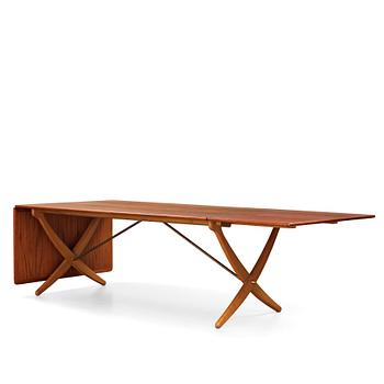 359. Hans J. Wegner, an "AT-314" dinner table, Andreas Tuck, Denmark 1950-60's.