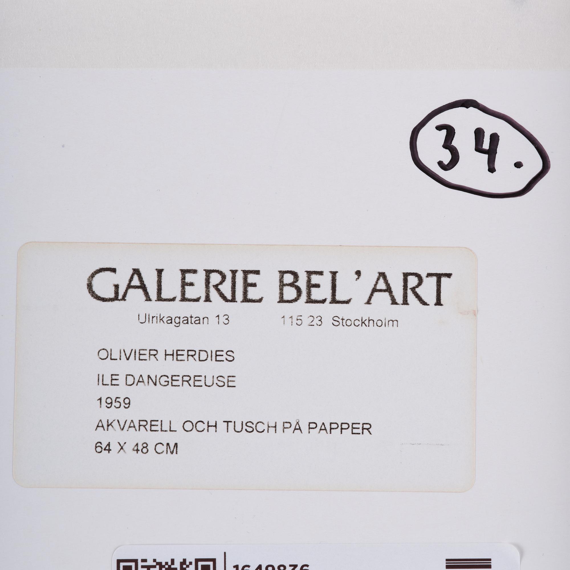 Olivier Herdies, "Ile dangereuse".