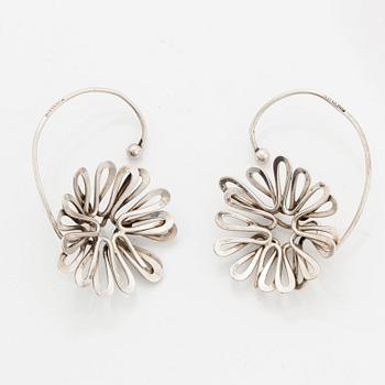 A pair of attributed to Sigurd Persson sterlingsilver earrings.