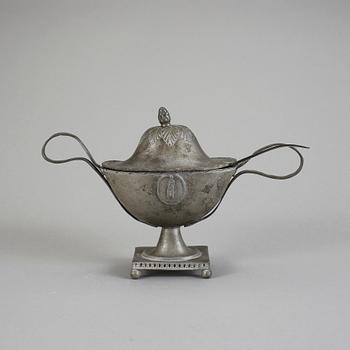 SOCKERSKÅL, tenn, sengustaviansk, Artedius, Norrköping 1800.