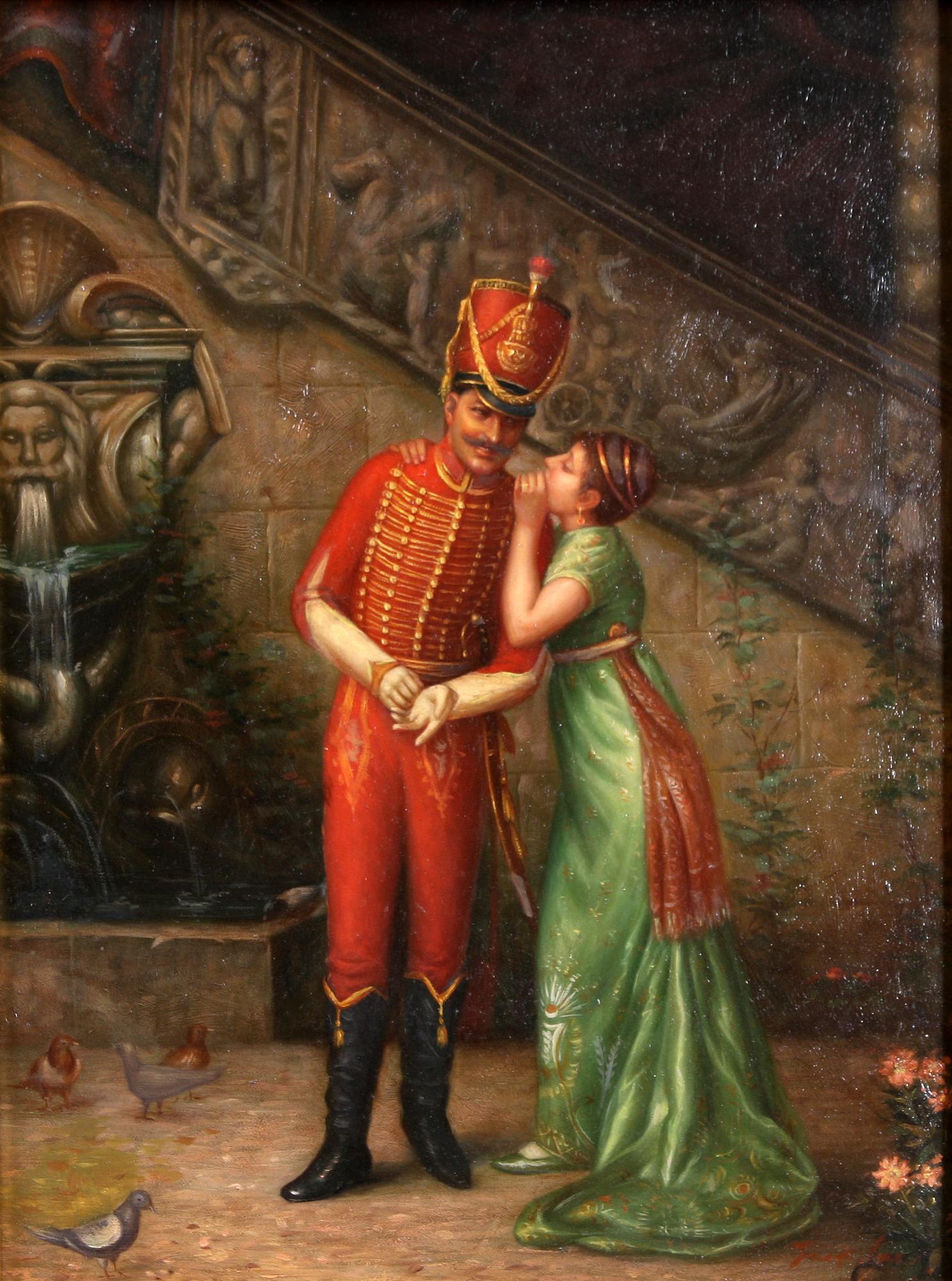 OKÄND KONSTNÄR, 1900-talets senare del, olja på pannå, otydl sign.