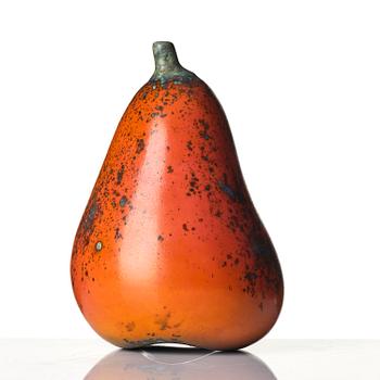 Hans Hedberg, a faience sculpture of a pear, Biot, France.