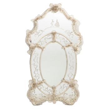 Mirror, Venetian style, 20th century.