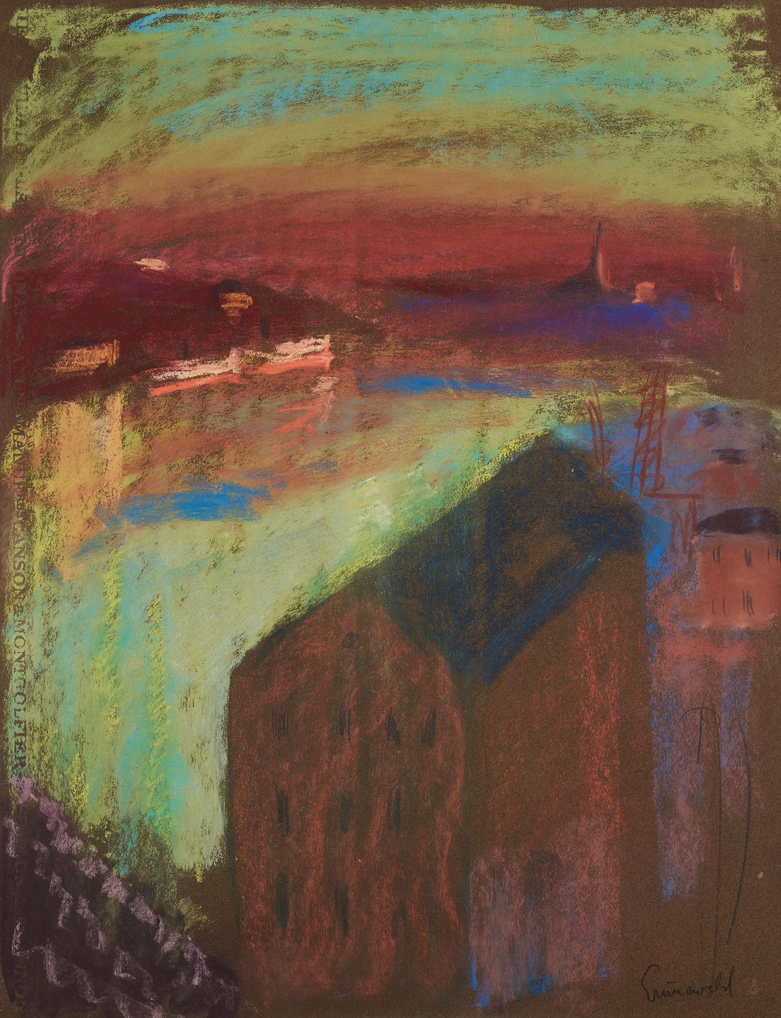 Isaac Grünewald, View over Katarinavägen.