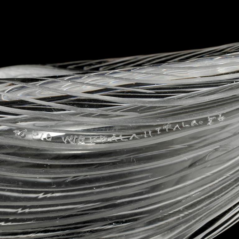 SKÅL, glas, Tapio Wirkkala, Iittala, Finland, daterad -56.